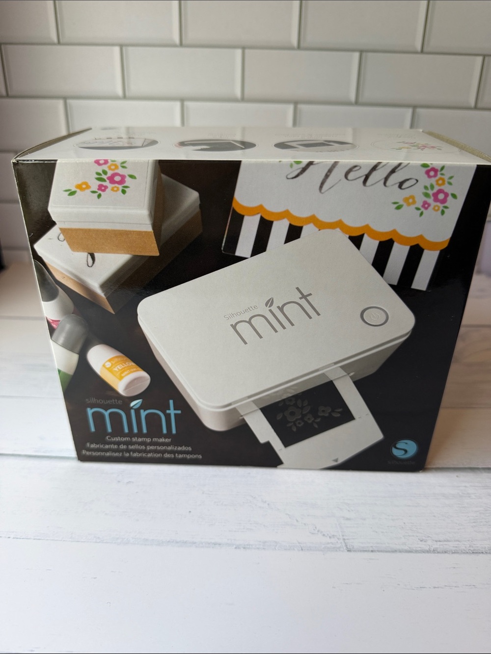 Silhouette Mint Custom Stamp Maker Bundle | New | 2 Stamp Kits & 4 Ink Bottles
